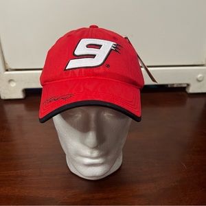 VTG NASCAR  Kasey Kahne #9 Dodge Red Ghost Flame Belt Dad Hat Adjustable NWT